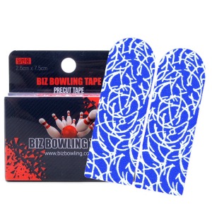 비즈볼링 프리컷 타이밍 엄지 테이프(64매)2.5cm/회오리/블루